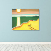 Evening Sun 2010 Canvas Afdruk (Insitu (Houten vloer))