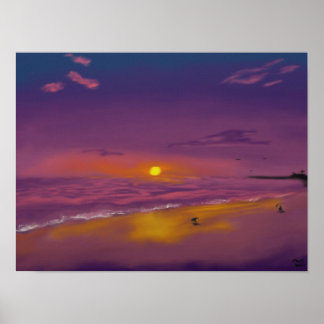 Evening Sunset (Alt-versie) Poster
