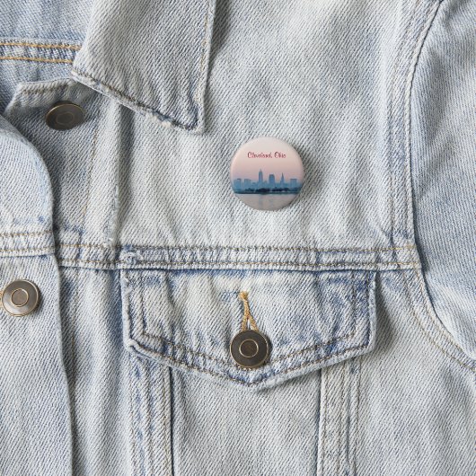 Evening Sunset Cleveland Button (In situ)