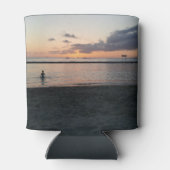 Evening Sunset Tropical Beach Waikiki Oahu Hawaii Blikjeskoeler (Achterkant)