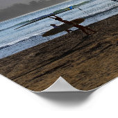 Evening Surfers, Hanalei Bay, Kauai Poster (Hoek)