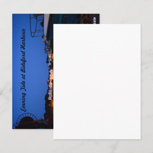 Evening Tide in Bideford Harbour Briefkaart (Voorkant / Achterkant)