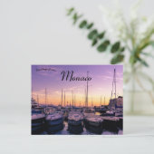 Evening Tranquillity at Port Hercule Monaco Briefkaart (Staand voorkant)