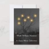 Evening Tree Garden Huwelijksuitnodiging Kaart (Voorkant)