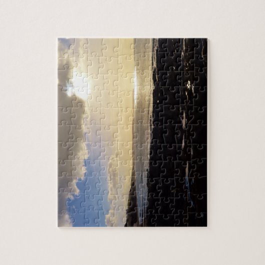 Evening Uitzicht van Porthleven Cornwall England Legpuzzel (Verticaal)