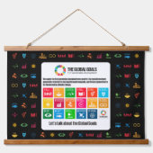 Event Achtergrond SDG Wall Art voor klaslokalen Ka Hangend Wandkleed (Voorkant)