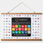 Event Achtergrond SDG Wall Art voor klaslokalen Ka Hangend Wandkleed (Voorkant)