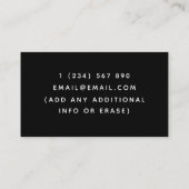 Event Bartender Cocktail Icon Sommelier Classic Visitekaartje (Achterkant)