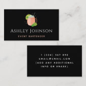 Event Bartender Tropical Limoen Citrus Cocktail Co Visitekaartje (Voorkant / Achterkant)