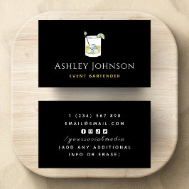 Event Bartender Tropical Summery Cocktail Drink Visitekaartje