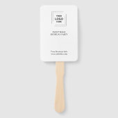 Event Branding | Auction Paddle Modern Logo Handwaaier (Voorkant)