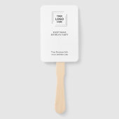 Event branding | Veilingpaddle modern logo Handwaaier (Voorkant)