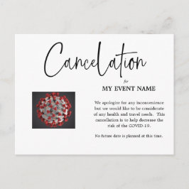 Event Cancelation Briefkaart COVID-19