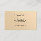 Event Catering Chef Black Visitekaartje (Achterkant)