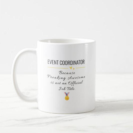 Event Coördinator Gift – Grappige Waardering Koffiemok (Links)