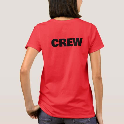 Event CREW T-shirt | Festival Con personeel en vri (Achterkant)