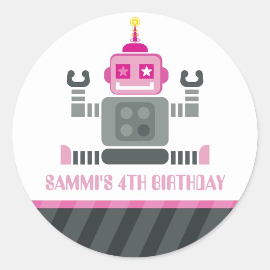 EVENT DECORATIEVE STICKER :: robot 5 (Voorkant)