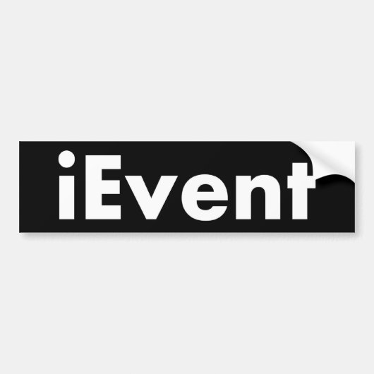 Event Eventing iEvent Bumpersticker (Voorkant)