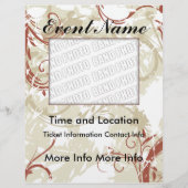 Event Floral Grunge Flyer (Voorkant)