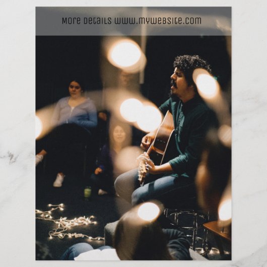 EVENT Flyer Sjabloon Entertainment Black White (Achterkant)