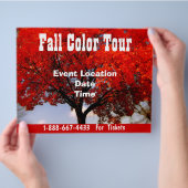 Event Flyer voor herfst Color Tour Halloween Event (Hand)