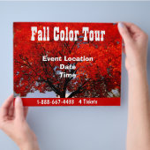 Event Flyer voor herfst Color Tour Halloween Event (Hand)