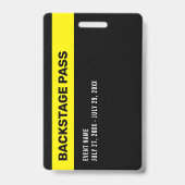 Event Foto Backstage Pas Event Personeels ID Badge (Achterkant)