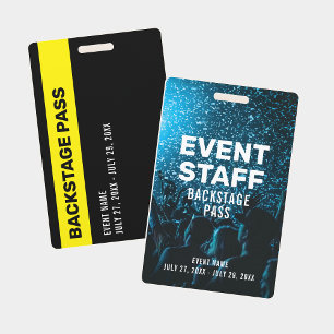 Event Foto Backstage Pas Event Personeels ID Badge