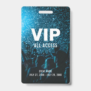 Event Foto VIP All Access Pas Event ID Badge