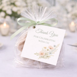 Event Guest Wildflower Garden Thank You Bedankjes Labels
