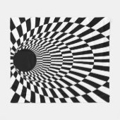 Event Horizon 3d Black Fleece Deken (Voorkant (Horizontaal))