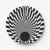 Event Horizon 3d Black hole Papieren Bordje (Voorkant)