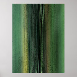 Event Horizon 6711 - Green Abstract Art Poster