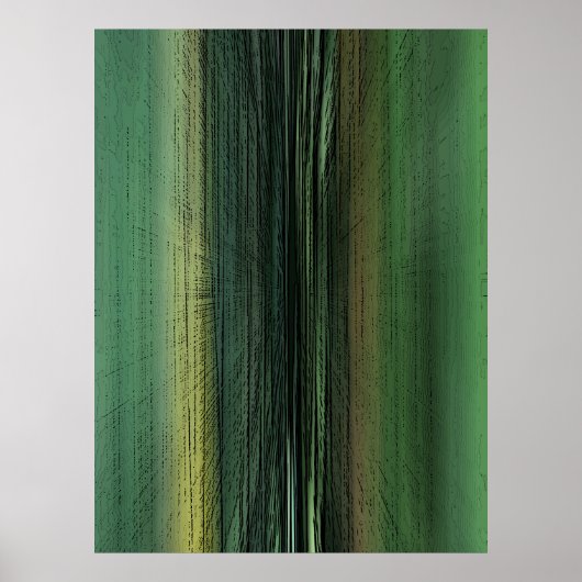 Event Horizon 6711 - Green Abstract Art Poster (Voorkant)