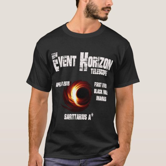 Event Horizon Telescope Sagittarius Black Hole T-shirt (Voorkant)