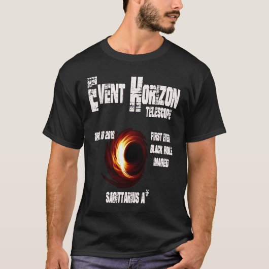 Event Horizon Telescope Sagittarius Black Hole T-shirt (Voorkant)