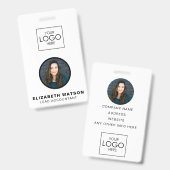 Event ID Gepersonaliseerd Lanyard-naamtag met foto Badge (Voor- en achterkant)