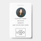 Event ID Gepersonaliseerd Lanyard-naamtag met foto Badge (Achterkant)