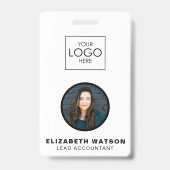 Event ID Gepersonaliseerd Lanyard-naamtag met foto Badge (Voorzijde)