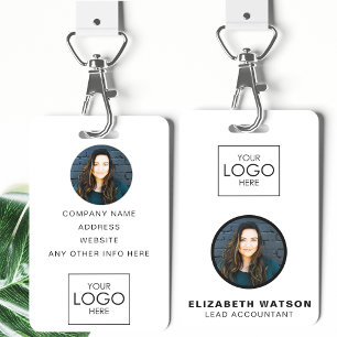 Event ID Gepersonaliseerd Lanyard-naamtag met foto Badge