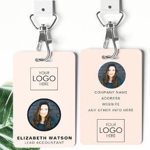 Event ID Gepersonaliseerd Lanyard-naamtag met foto Badge