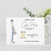 Event Invitation for open house or other Kaart (Staand voorkant)