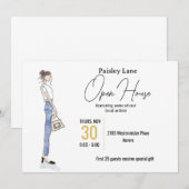 Event Invitation for open house or other Kaart (Voorkant / Achterkant)