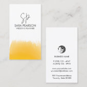 Event Management Planning Monogram Visitekaartje (Voorkant / Achterkant)