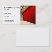 Event Management Visitekaartje (Voorkant / Achterkant)