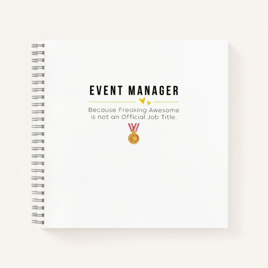 Event Manager Notitieboek (Voorkant)
