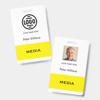Event Media Foto ID Badge Pas