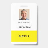 Event Media Foto ID Badge Pas (Achterkant)