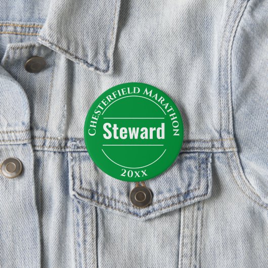 Event Officiële Steward-knoppenbadge Ronde Button 7,6 Cm (In situ)