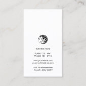 Event Organizer Faux koperen streep Visitekaartje (Achterkant)